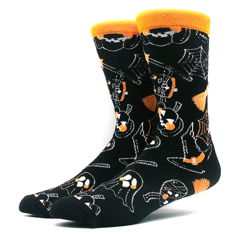 Halloween - Line Spider Ghosts Black/Orange