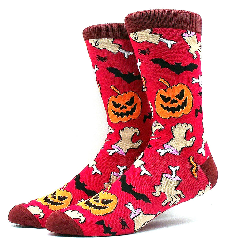 Halloween - Funky Cartoons Red/Maroon