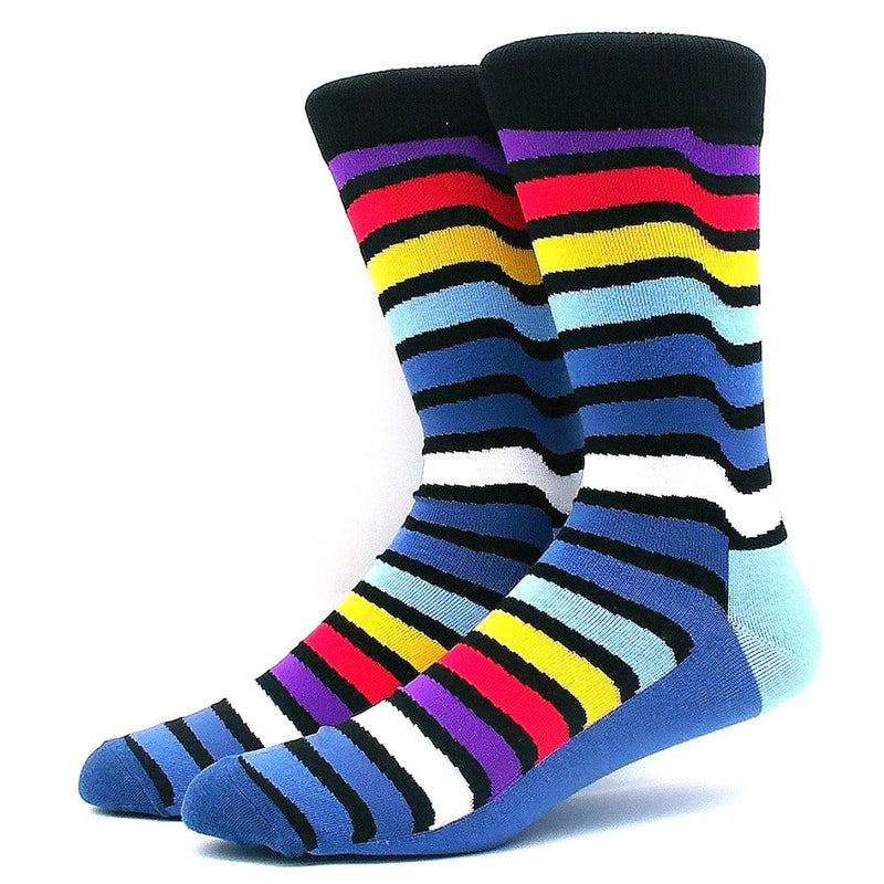 Rainbow Stipes Blue