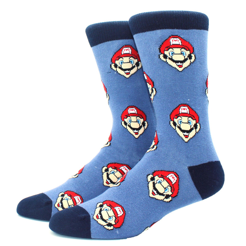 Super Mario - Mario Face Black/Blue