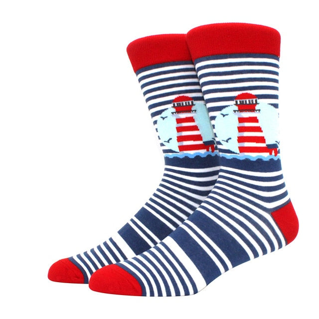 Lighthouse Stripe Red/Blue